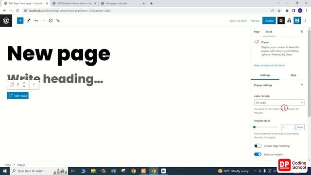 Unit 04 | Admin Panel | Part 07 | Web development with Wordpress | DP Coding School