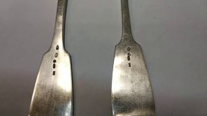 Серебряные ложки 84 пробы. Столовое серебро царское