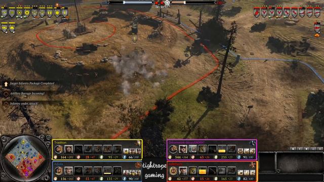 COH2 2v2 Tradition (US) & Aquila (SU) vs Dreamwork (OK) & ed80hertz (OH) смотреть онлайн