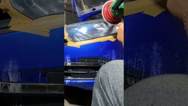 Полировка фар!Паста+наждачка!