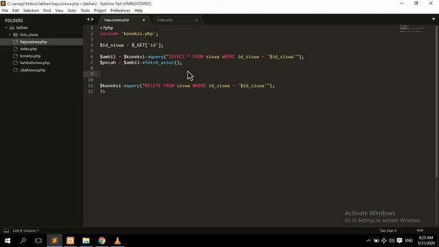 HAPUS DATA PHP + MYSQL | CRUD PHP смотреть онлайн