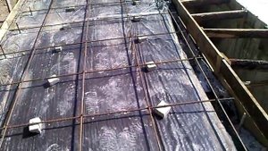 Гараж из арболита.Пол,отчет о строики.