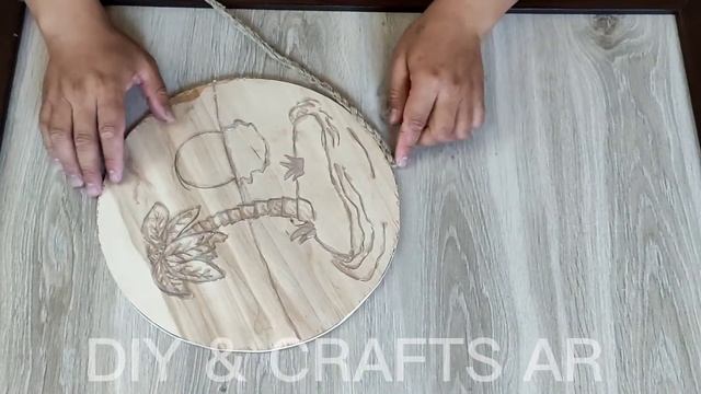 Декоративная картина из горячего клея.|| DIY. PAINTING with a Glue gun! смотреть онлайн
