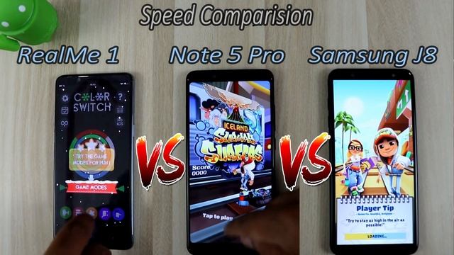 Samsung Galaxy J8 Vs Redmi Note 5 Pro Vs RealMe 1 Comparision !! Speed Comparision , HINDI смотреть онлайн