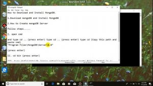 How to download and install mongoDB server