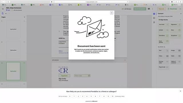 PandaDoc - удобный инструмент для внутреннего согласования документов