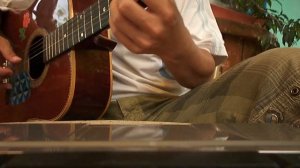 Blazing guitar flamenco