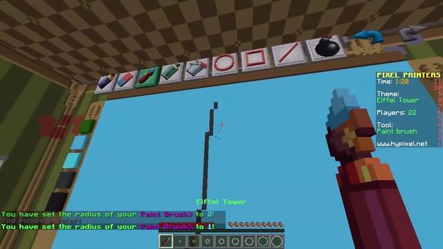WORST EIFFEL TOWER! - PIXEL PAINTERS - Minecraft Mini-Game w/Biggs87x смотреть онлайн