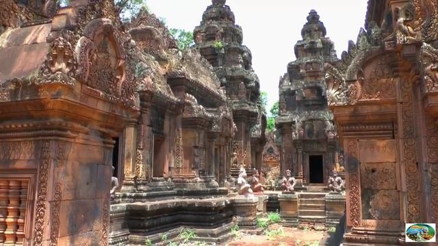 Камбоджа.Провинция Сием Рип,парк Пном Кулен,храм Бантей Срей.м