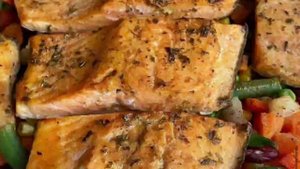 Форель, запечённая с овощами, рецепт в описах!