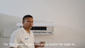 Haier Inverter AC function of Emergency button.