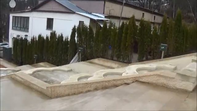 Каскадная лестница после ремонта