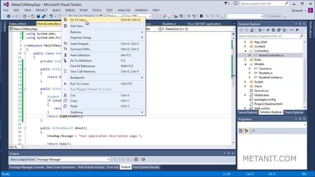 Модуль 29. Модели со связью многие ко многим в ASP.NET MVC 5