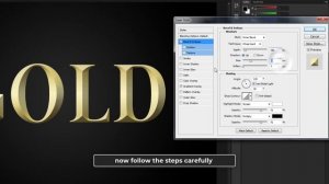 Photoshop Gold Text Effect - How to create a Gold Effect in Photoshop easily || Photoshop Tutorial