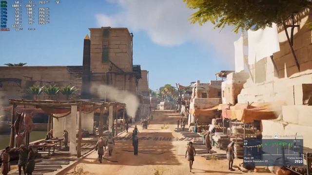 Assassin's Creed Origins GTX 1070 + i5 7600k смотреть онлайн