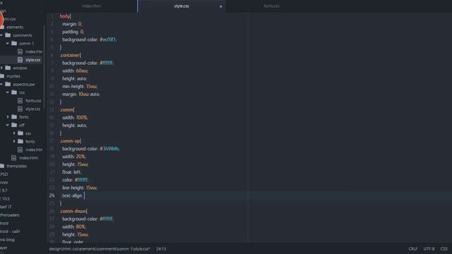 Дизайн комментария на html и css смотреть онлайн