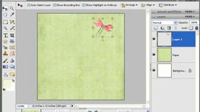 Photoshop Elements Digital Scrapbooking Tutorial смотреть онлайн