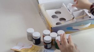 Творческий набор в чемоданчике "Мастер", серия "Рисование на воде в технике эбру", бренд Ebrusso