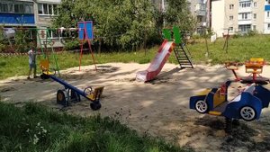 монтаж детских площадок