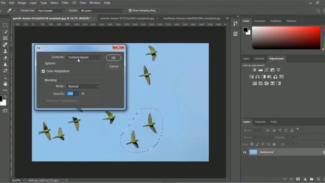 Adobe Photoshop CC Content Aware смотреть онлайн