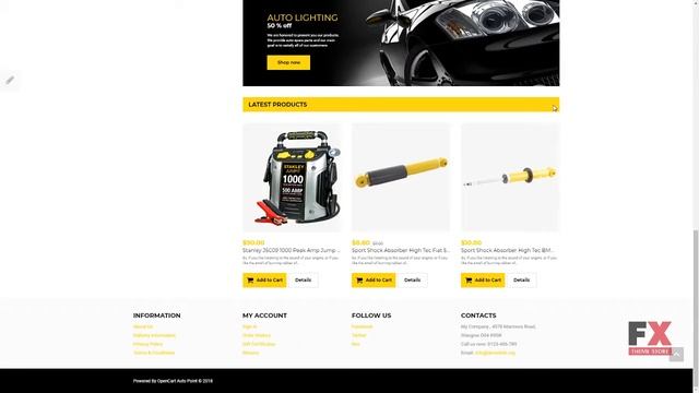 Auto Parts Responsive OpenCart Template TMT Mark Hiraku