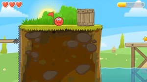 Несносный КРАСНЫЙ ШАР против чёрного квадрата #1. Мультик ИГРА для детей Red Ball 4