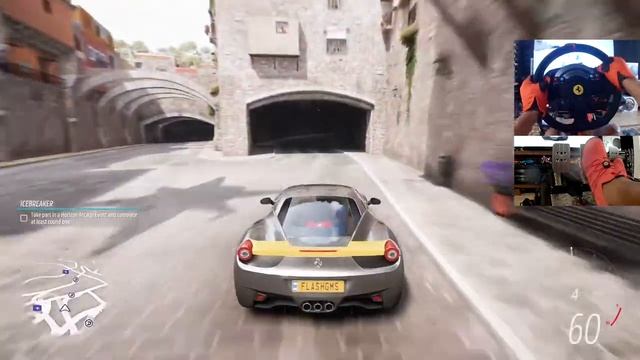 Forza Horizon 5 Ferrari 458 Italia Gameplay | Wheel & Pedal Cam | Thrustmaster T300RS T-LCM смотреть онлайн