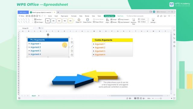 [WPS Academy] 3.0.8 Excel: How to group objects in WPS Spreadsheet如何在 WPS 电子表格中对对象进行分组 смотреть онлайн
