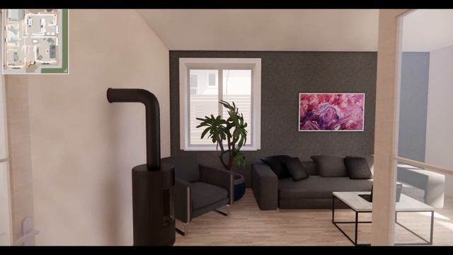 Проект одноэтажного дома с раздельной кухней и гостиной, с кладовкой, с котельной. Проекты домов смотреть онлайн