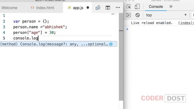 DOT vs Bracket Notation | JavaScript in Hindi - 20 #javascript #reactjs