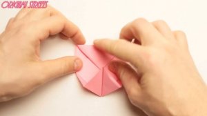 Как сделать розу из бумаги, Оригами Роза из бумаги. Легко.