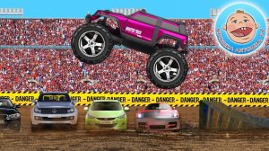 Детские машинки. Монстр Трак. Учим цвета. Развивающий мультик. Monster Trucks. Learning colors