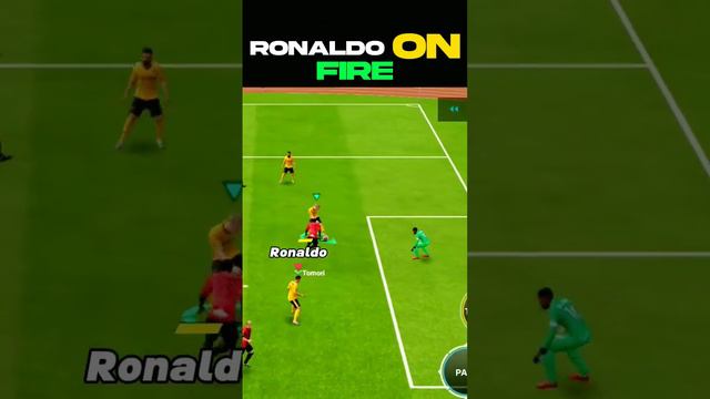 Epic Goal in fc Mobile #ronaldo #fifa #shortfeed #football #fcmobile #efootball #pes