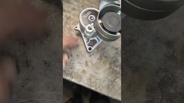 Замена натяжителя ремня правая сторона DAF XF 105 смотреть онлайн