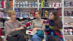 Обзор пряжи / Пряжа с кашемиром / Букле / Самая мягкая летняя пряжа / Разъемные деревянные спицы