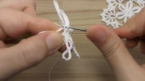 Ажурный мотив крючком - мастер класс по вязанию - crochet lesson