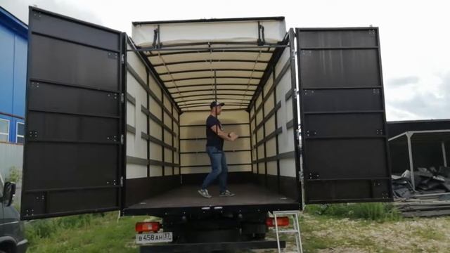 Сдвижная крыша на ГАЗон 7 метров смотреть онлайн