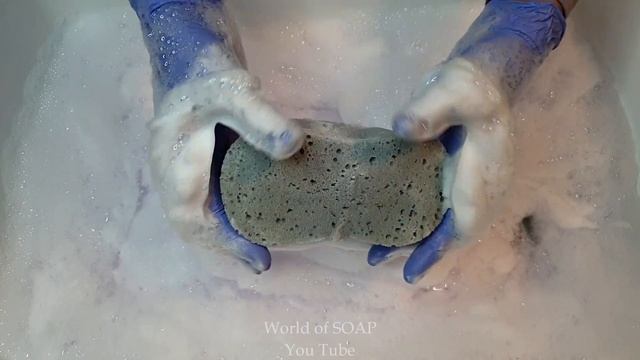 ASMR/Sponge Squeezing/Гель для душа Fa, моющее средство SIR и новые губки смотреть онлайн