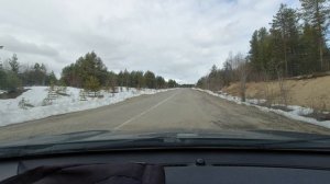 Дорога из Мурманска в Никель через Лотту - Приречный 6 мая 2023