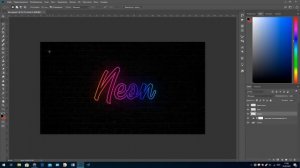 Как Сделать Крутой Неоновый Текст в Фотошопе/ Neon Effect в Adobe Photoshop