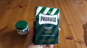 Летняя линейка Proraso. Ментоловые прешейв, крем и лосьон.