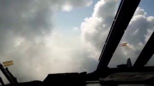ИЛ-76 Полет над морем (видео из кабины пилотов самолета "Авиакон Цитотранс")