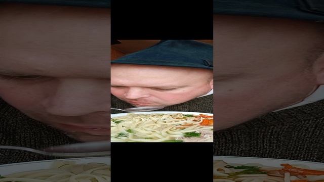 ОБЖОР лапша с тушняком/обед/перекус/мукбанг