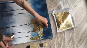 Нанесение потали на высохшую краску