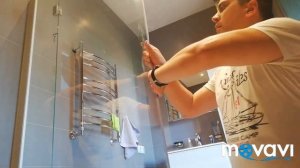 Установка душевого уголка