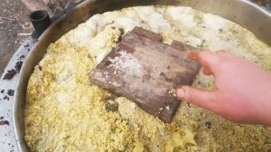 Вывариваем воск из мервы после парогенератора.