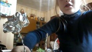 Роза из фольги