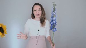 Вертикальный букет // флористика для начинающих