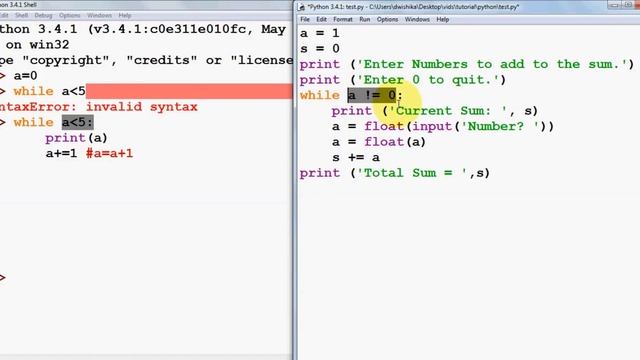 12. While Loop and For Loops in Python смотреть онлайн