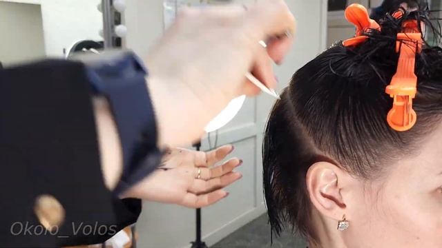 Женская стрижка на среднюю длину волос/Полу-Боб/Боб -каре / Bob Haircut